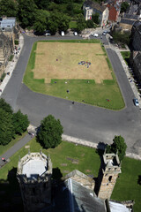 View from the top of the Cathedral tower - Durham - England - UK