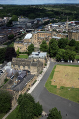 View from the top of the Cathedral tower - Durham - England - UK