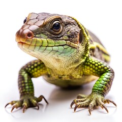 Obraz premium lizard on white background