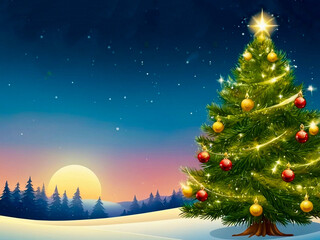 Naklejka premium Christmas 