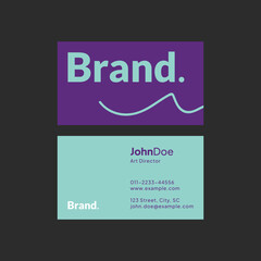 Modern and clean professional business card template