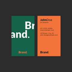 Modern and clean professional business card template