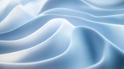 Fototapeta premium Abstract 3d holographic glowing blue and white fluid neon waves texture for banner, abstract wallpaper