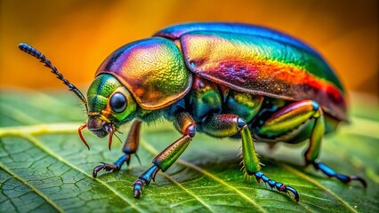 Fototapeta premium Shedding Transformation: Close-Up of Beetle Exoskeleton and Skin Left Behind on Nature Surface