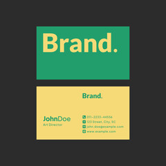 Modern and clean professional business card template
