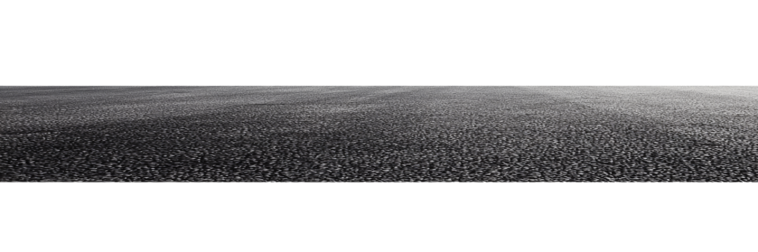 An asphalt road isolated on transparent background.