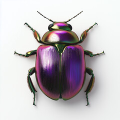 beetle isolated on white background
