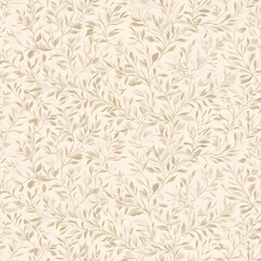 Delicate Hand-Drawn Vines and Leaves Pattern