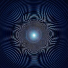 Fototapeta premium Abstract Blue Concentric Circles Background
