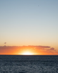 Sunset and sea