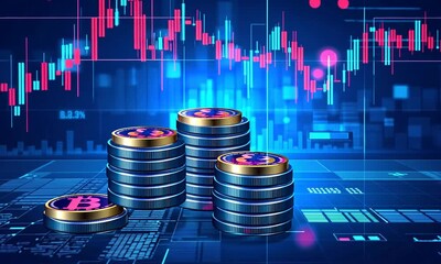 stock market graphs - Powered by Adobe