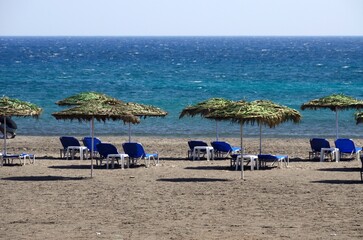 Playa de Monolithos, isla de Santorini, Grecia