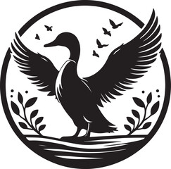 Duck Silhouette Art: Explore Elegant and Minimalist Illustrations