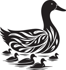 Duck Silhouette Art: Explore Elegant and Minimalist Illustrations