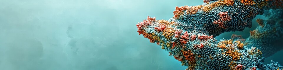 Obraz premium Abstract 3D Render of Colorful, Organic Structure