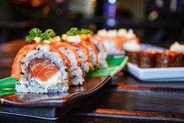 sushi with salmon © Douglas