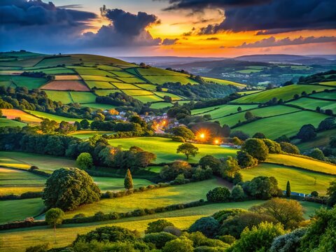 Stunning Landscape of Merrivale with Lush Greenery and Serene Natural Beauty in Devon, England