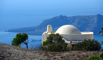 Casa frente al mar en la Isla de Santorini, Grecia