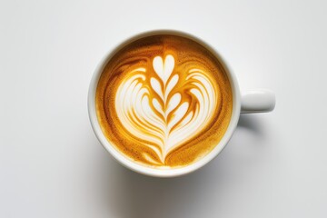 Photo cup of coffee with smoke