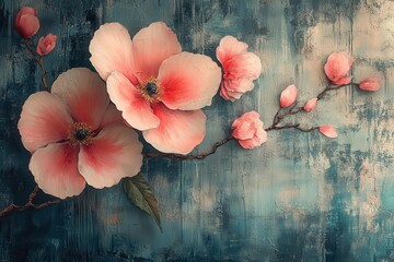 an intricate abstract wallpaper blooms with organic floral patterns rich in soft pastels and enveloping textures that convey tranquility and creativity