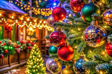 Brighten your holidays with festive decorations, featuring vibrant ornaments, sparkling lights, and a joyful atmosphere that spreads warmth and cheer throughout the season.