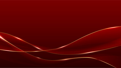 luxury golden pattern red background