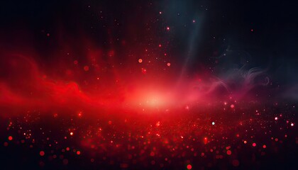 Abstract Red Bokeh Background.