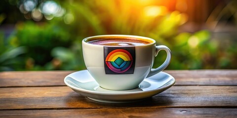 Obraz premium Chic coffee cup logo design tailored for branding, cafes, and beverage businesses. Modern minimalism reflects your unique style and elevates your brand presence.