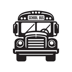 School Bus Silhouette Vector Illustrations – Perfect for Educational Projects