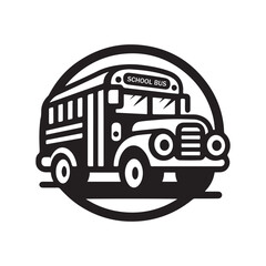 School Bus Silhouette Vector Illustrations – Perfect for Educational Projects