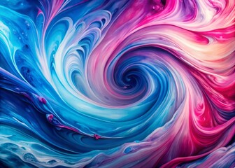 Vibrant abstract background with colorful swirling patterns and textures in shades of blue and pink