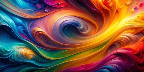 Vibrant abstract background with colorful swirls and gradients for creative design projects and art