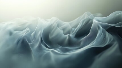 Obraz premium Organic shapes resembling flowing water or smoke, with soft gradients and subtle textures creating an ethereal feel