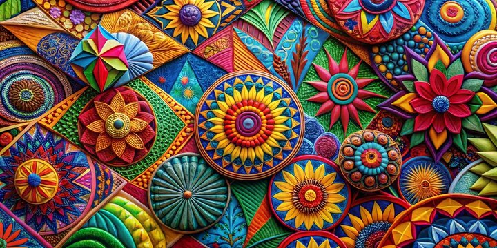 Vibrant Colorful Stike Design with Abstract Shapes and Patterns for Creative Backgrounds and Projects