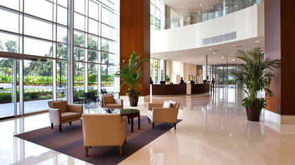 human resources modern lobby, for job interviews