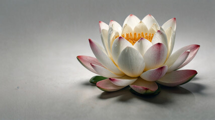 water lily isolated on white