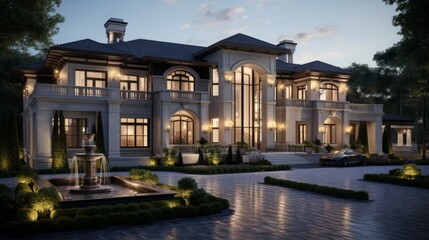 New luxury home construction Exterior