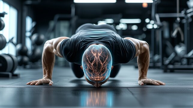 Mind and Muscle Connection During Intense Push-Up