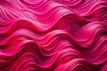 Vibrant Pink Abstract Background with Smooth Waves and Textured Layers for Creative Designs and Art