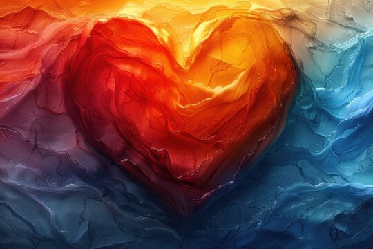 abstract background in colors and patterns for Restart a Heart Day - Powered by Adobe