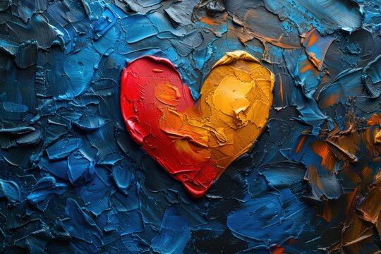 abstract background in colors and patterns for Restart a Heart Day