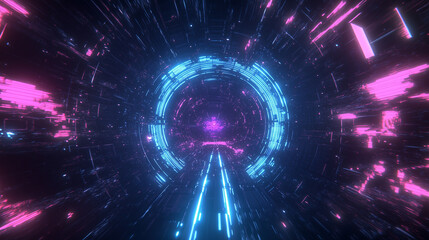 Obraz premium background with glowing lights