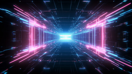 Obraz premium background with glowing lights