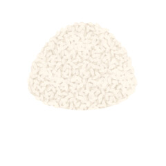 Steamed sticky rice illustration