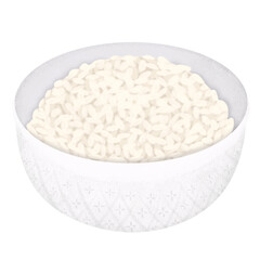 Steamed sticky rice illustration