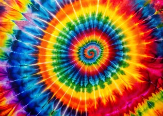 Vibrant Tie-Dye Background with Colorful Swirls Perfect for Textures, Patterns, and Creative Designs
