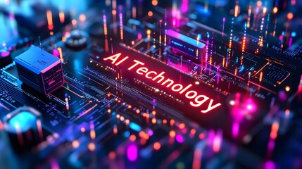 AI Technology, Futuristic, Networks, Abstract Image, Texture, Pattern Background, Wallpaper, Smartphone Cover and Screen, PC, Laptop, 9:16 and 16:9 Format