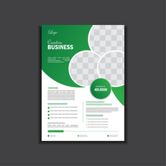 Corporate Modern Flyer Design for Business Agency, 
Green and White Creative Business Flyer Design