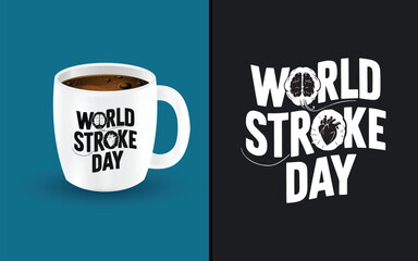 International Awareness Month: Creative Poster Campaign for Stroke Symptoms, Emergency Diagnosis, and Patient Support—A Hand-Drawn Design Promoting Global Health and Cure.