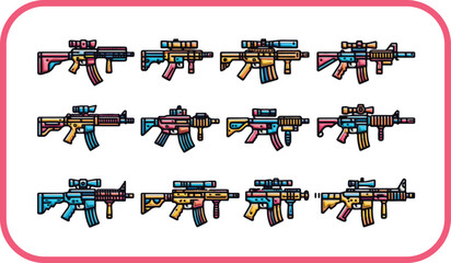 3d icon packs of guns